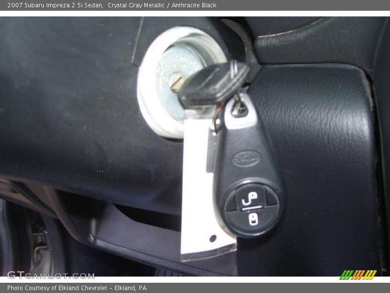 Crystal Gray Metallic / Anthracite Black 2007 Subaru Impreza 2.5i Sedan