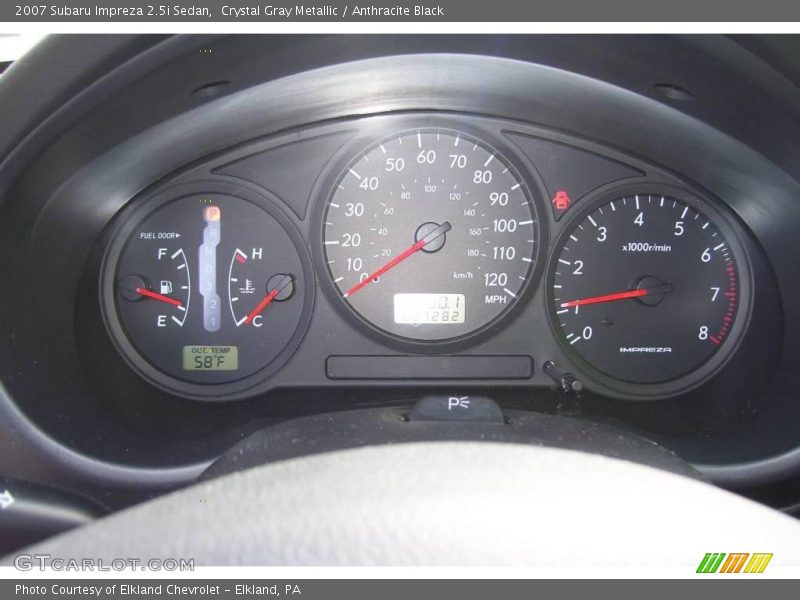 Crystal Gray Metallic / Anthracite Black 2007 Subaru Impreza 2.5i Sedan