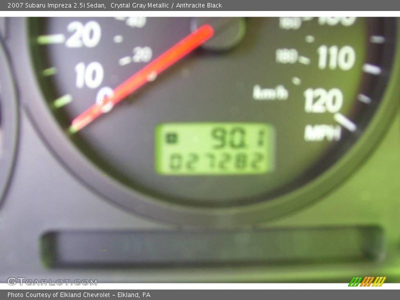 Crystal Gray Metallic / Anthracite Black 2007 Subaru Impreza 2.5i Sedan