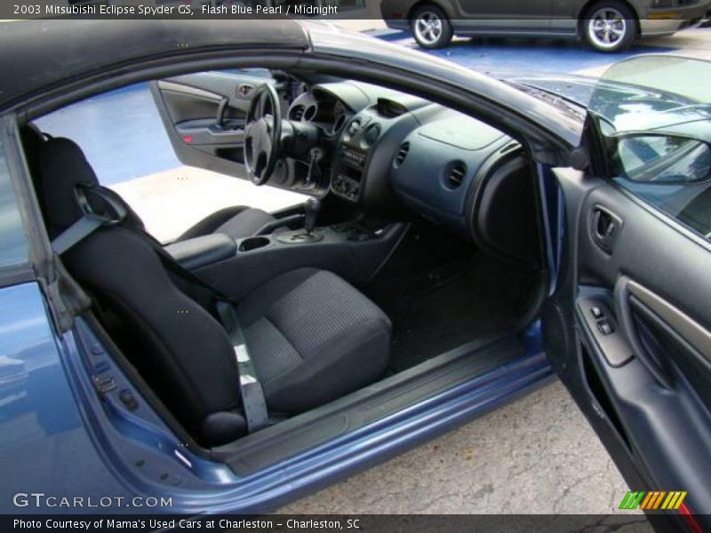 Flash Blue Pearl / Midnight 2003 Mitsubishi Eclipse Spyder GS