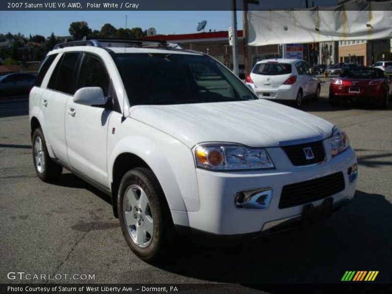 Polar White / Gray 2007 Saturn VUE V6 AWD