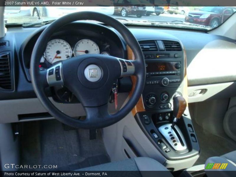 Polar White / Gray 2007 Saturn VUE V6 AWD