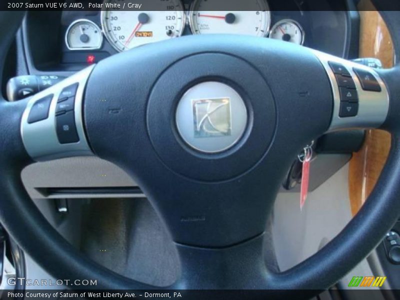 Polar White / Gray 2007 Saturn VUE V6 AWD
