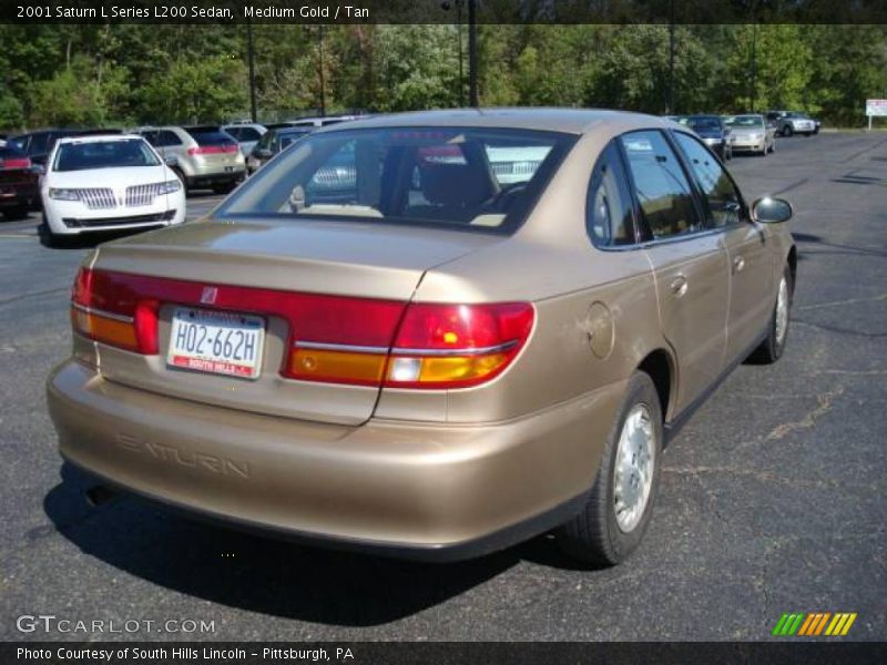 Medium Gold / Tan 2001 Saturn L Series L200 Sedan