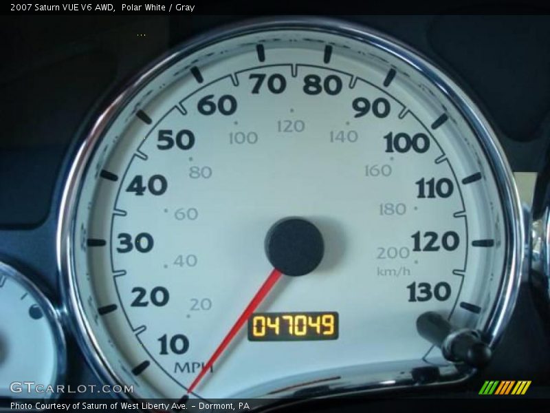 Polar White / Gray 2007 Saturn VUE V6 AWD