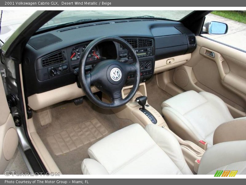 Desert Wind Metallic / Beige 2001 Volkswagen Cabrio GLX