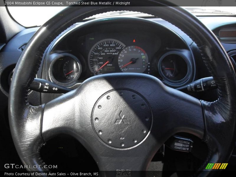 Torched Steel Blue Metallic / Midnight 2004 Mitsubishi Eclipse GS Coupe