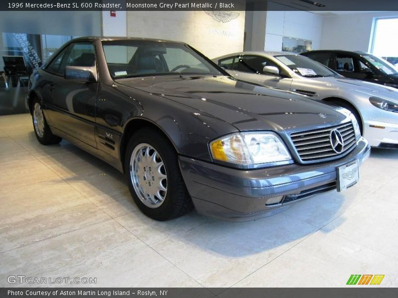 Moonstone Grey Pearl Metallic / Black 1996 Mercedes-Benz SL 600 Roadster