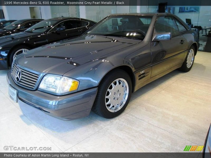 Moonstone Grey Pearl Metallic / Black 1996 Mercedes-Benz SL 600 Roadster