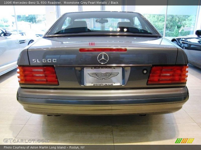 Moonstone Grey Pearl Metallic / Black 1996 Mercedes-Benz SL 600 Roadster