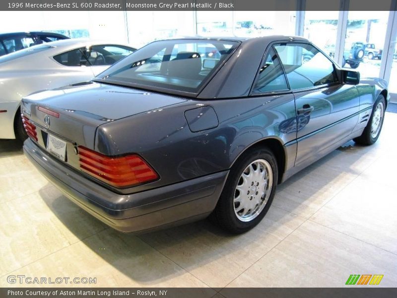 Moonstone Grey Pearl Metallic / Black 1996 Mercedes-Benz SL 600 Roadster