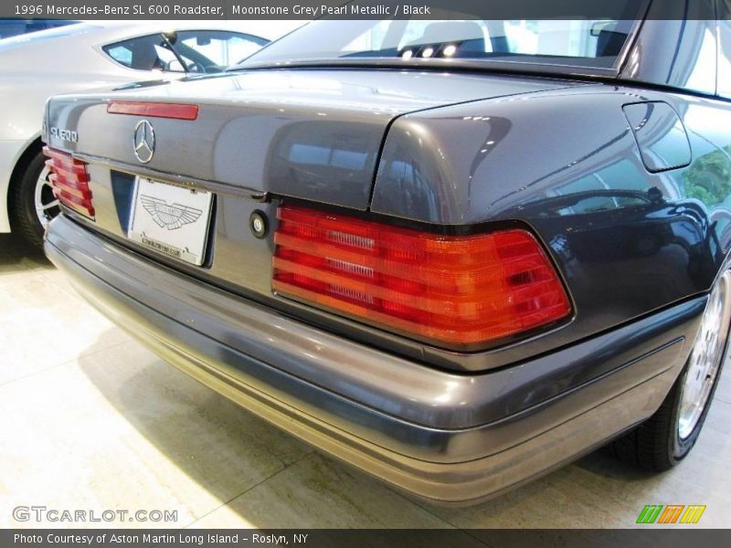 Moonstone Grey Pearl Metallic / Black 1996 Mercedes-Benz SL 600 Roadster