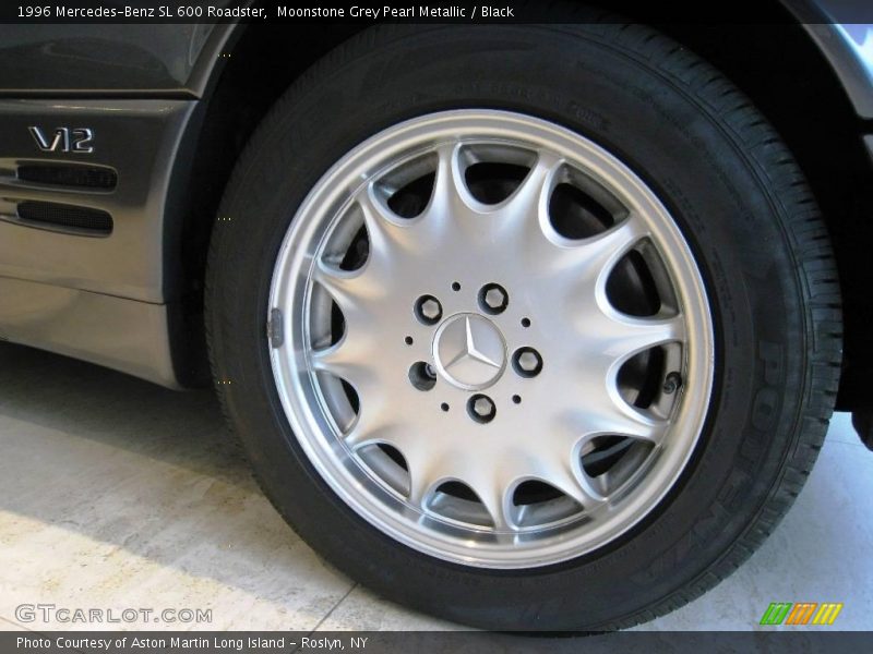 Moonstone Grey Pearl Metallic / Black 1996 Mercedes-Benz SL 600 Roadster