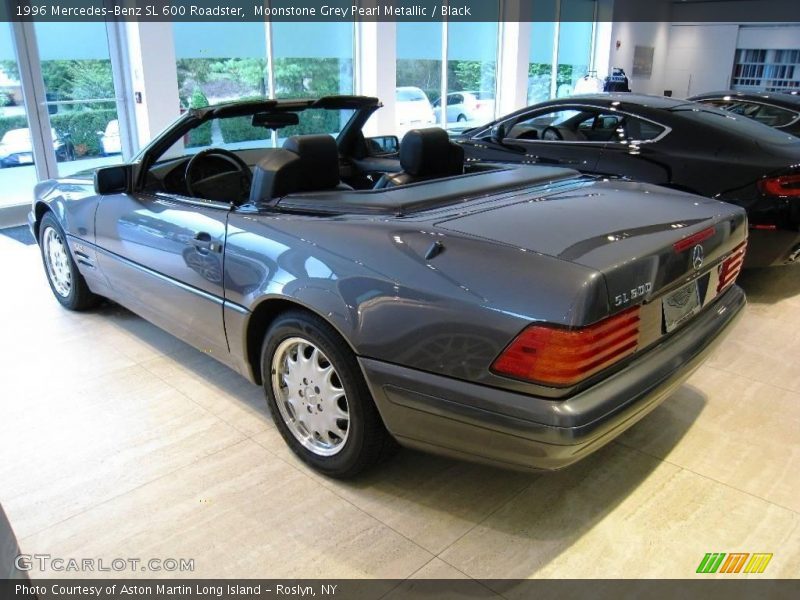 Moonstone Grey Pearl Metallic / Black 1996 Mercedes-Benz SL 600 Roadster