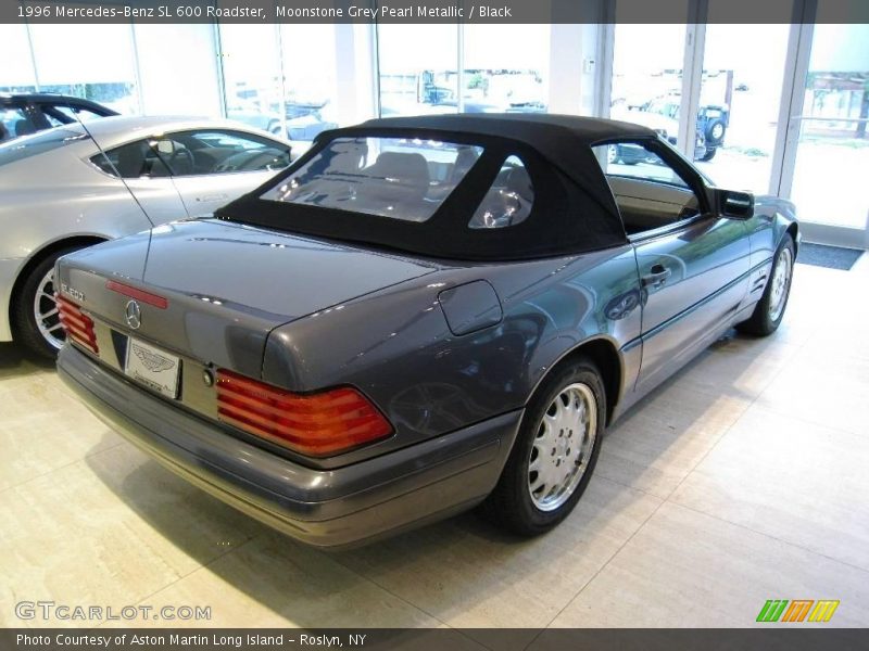 Moonstone Grey Pearl Metallic / Black 1996 Mercedes-Benz SL 600 Roadster