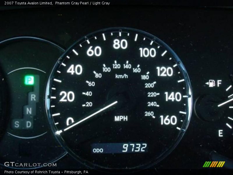Phantom Gray Pearl / Light Gray 2007 Toyota Avalon Limited