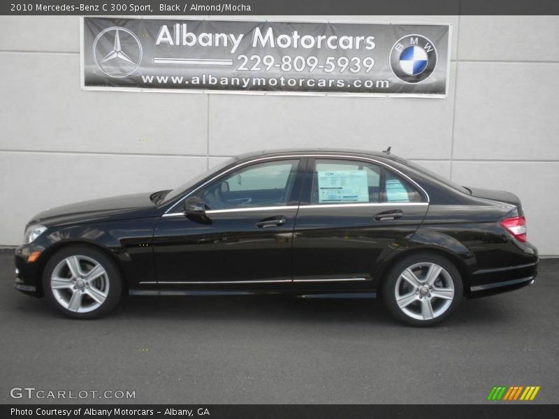 Black / Almond/Mocha 2010 Mercedes-Benz C 300 Sport