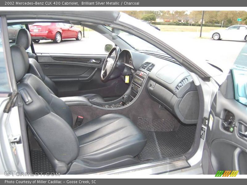 Brilliant Silver Metallic / Charcoal 2002 Mercedes-Benz CLK 430 Cabriolet