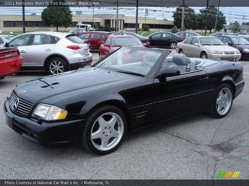 Black / Ash 2001 Mercedes-Benz SL 500 Roadster