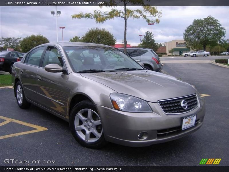 Polished Pewter Metallic / Blond 2005 Nissan Altima 2.5 SL