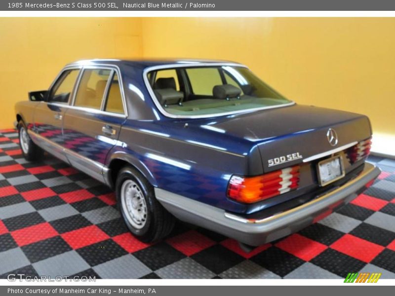 Nautical Blue Metallic / Palomino 1985 Mercedes-Benz S Class 500 SEL