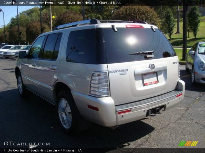 Silver Birch Metallic / Charcoal Black 2006 Mercury Mountaineer Premier AWD