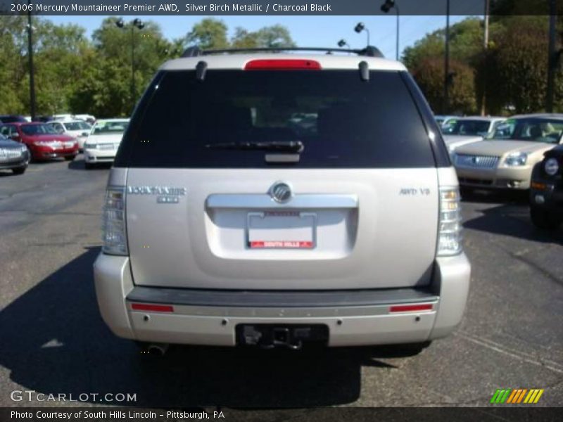 Silver Birch Metallic / Charcoal Black 2006 Mercury Mountaineer Premier AWD