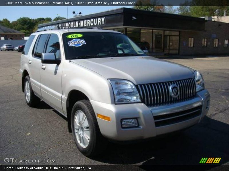 Silver Birch Metallic / Charcoal Black 2006 Mercury Mountaineer Premier AWD