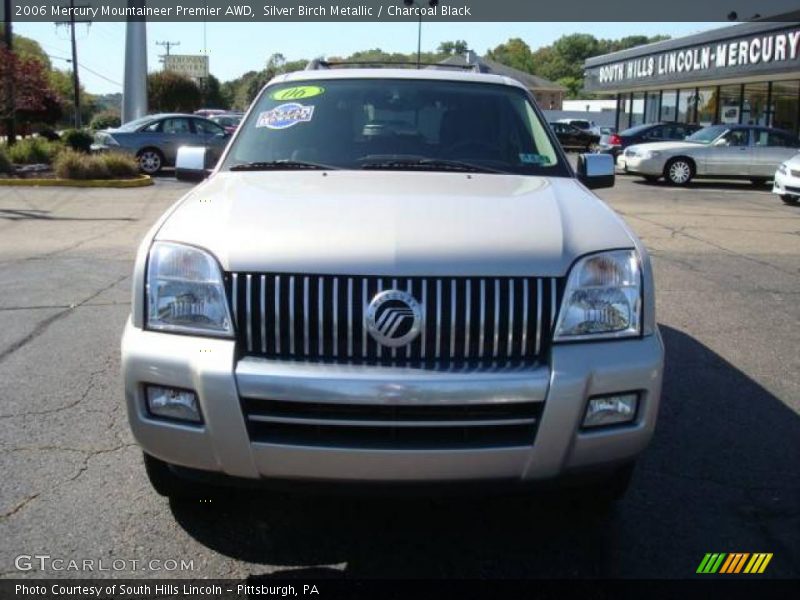 Silver Birch Metallic / Charcoal Black 2006 Mercury Mountaineer Premier AWD