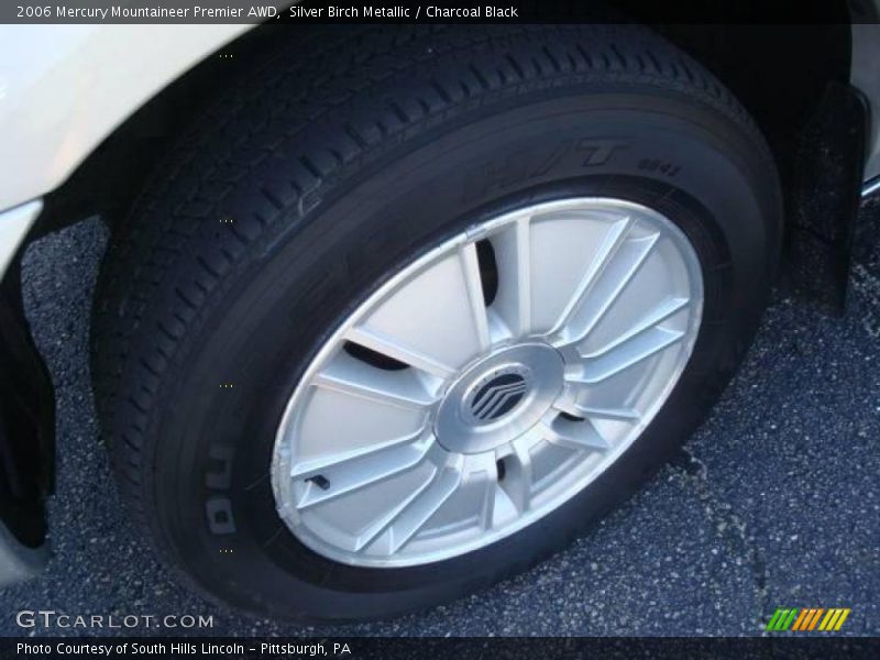 Silver Birch Metallic / Charcoal Black 2006 Mercury Mountaineer Premier AWD