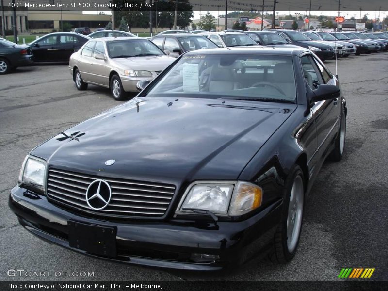 Black / Ash 2001 Mercedes-Benz SL 500 Roadster