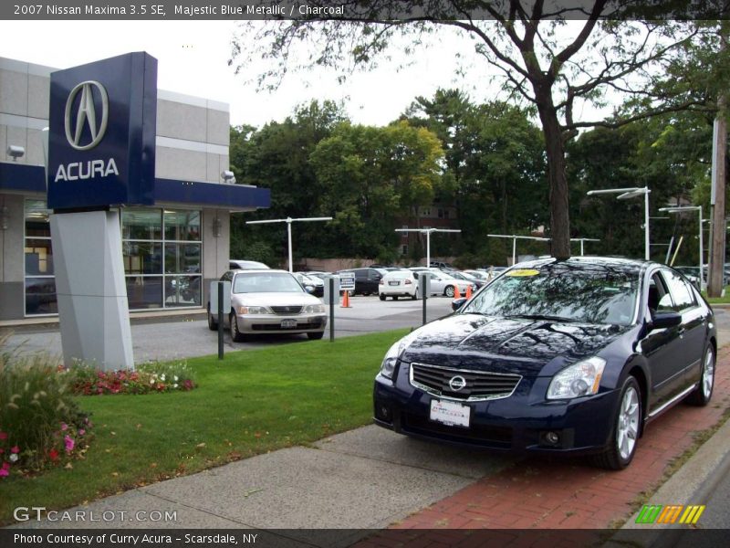 Majestic Blue Metallic / Charcoal 2007 Nissan Maxima 3.5 SE