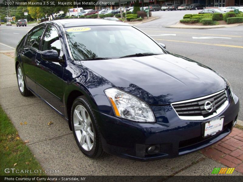 Majestic Blue Metallic / Charcoal 2007 Nissan Maxima 3.5 SE