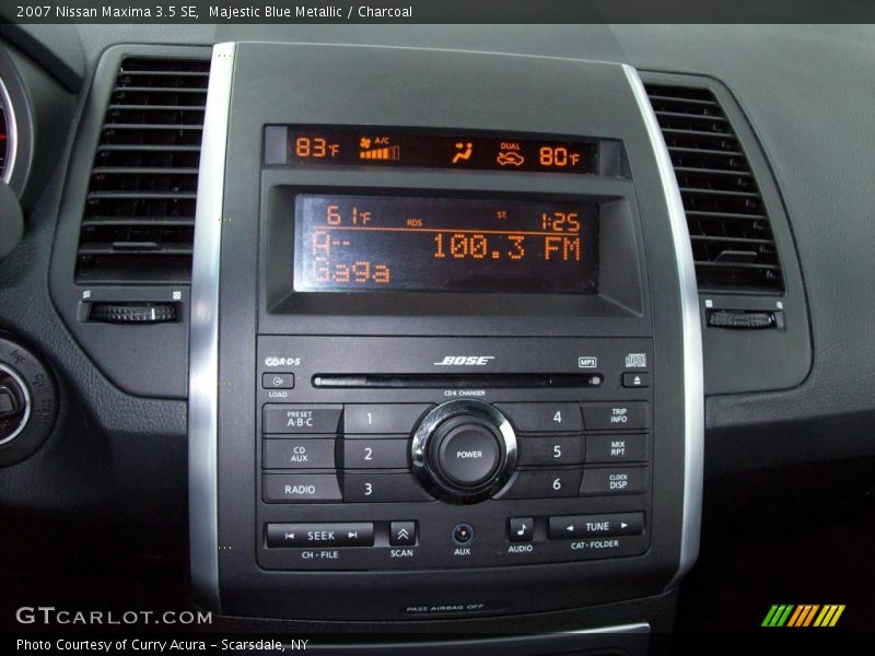 Majestic Blue Metallic / Charcoal 2007 Nissan Maxima 3.5 SE