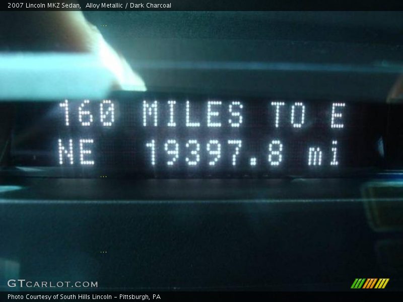 Alloy Metallic / Dark Charcoal 2007 Lincoln MKZ Sedan