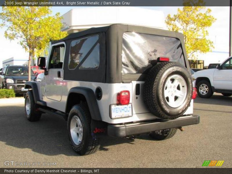 Bright Silver Metallic / Dark Slate Gray 2006 Jeep Wrangler Unlimited 4x4
