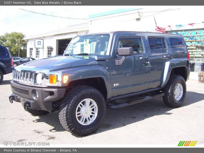 Slate Blue Metallic / Ebony Black 2007 Hummer H3