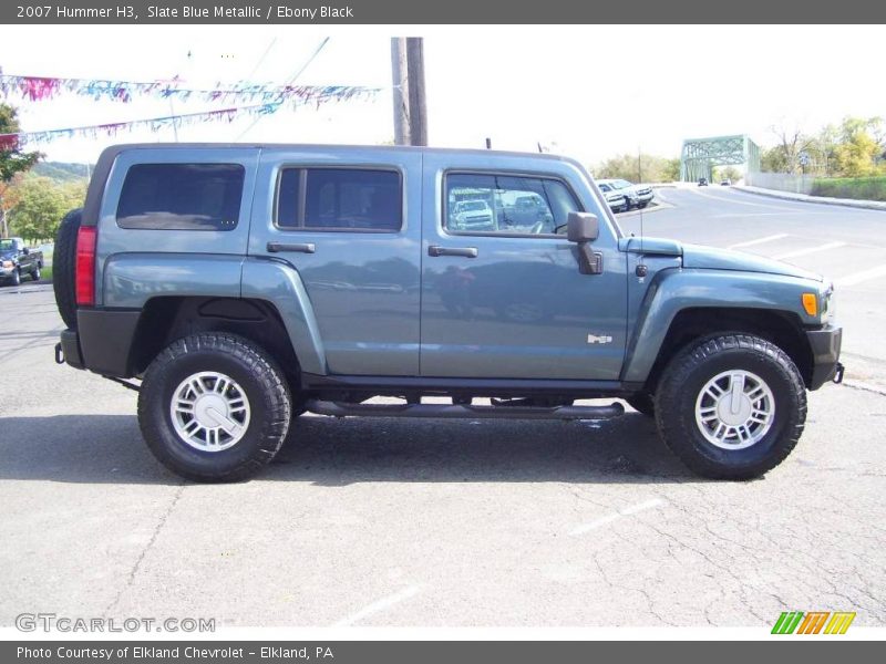 Slate Blue Metallic / Ebony Black 2007 Hummer H3