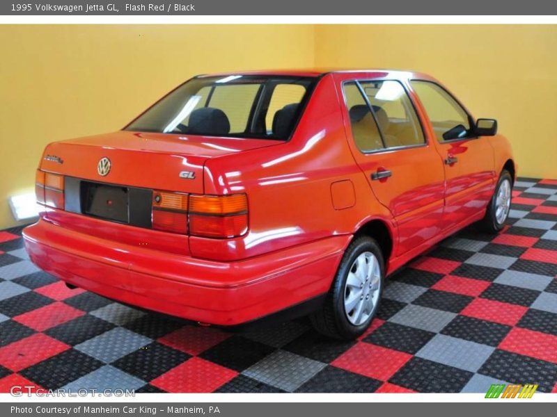 Flash Red / Black 1995 Volkswagen Jetta GL