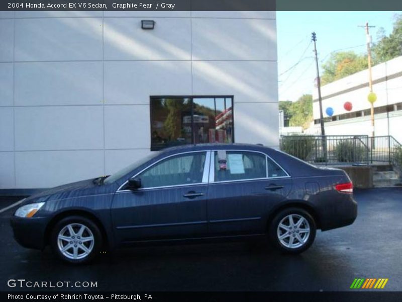 Graphite Pearl / Gray 2004 Honda Accord EX V6 Sedan