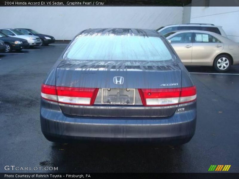 Graphite Pearl / Gray 2004 Honda Accord EX V6 Sedan