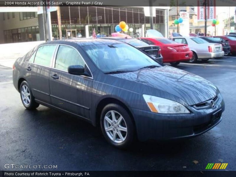 Graphite Pearl / Gray 2004 Honda Accord EX V6 Sedan