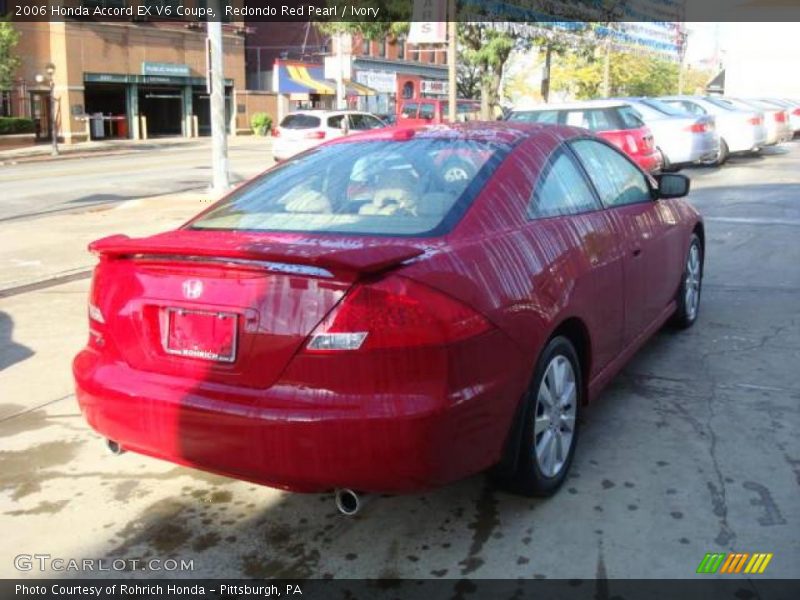 Redondo Red Pearl / Ivory 2006 Honda Accord EX V6 Coupe