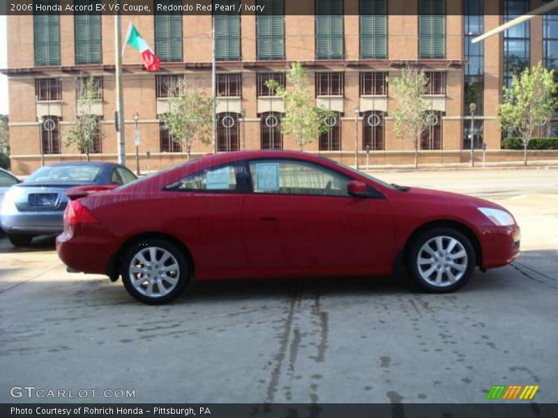 Redondo Red Pearl / Ivory 2006 Honda Accord EX V6 Coupe