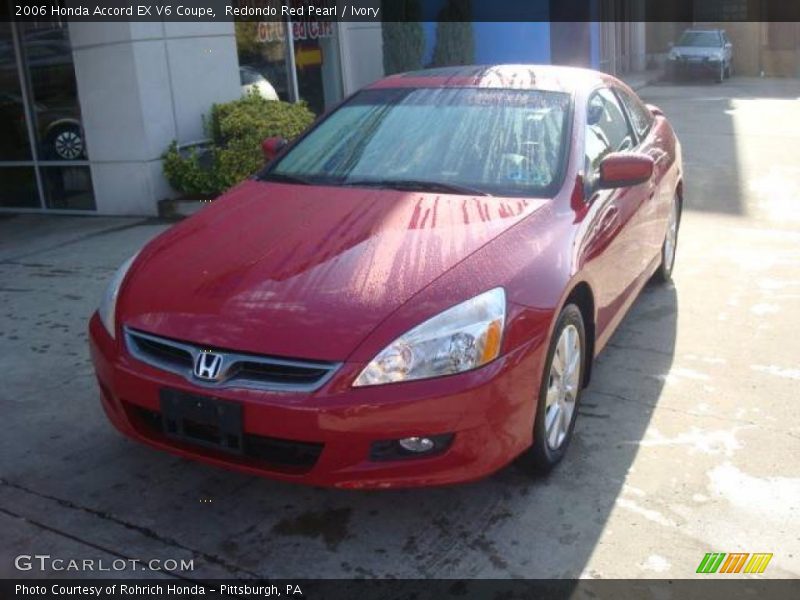 Redondo Red Pearl / Ivory 2006 Honda Accord EX V6 Coupe