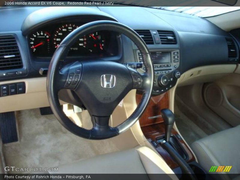 Redondo Red Pearl / Ivory 2006 Honda Accord EX V6 Coupe