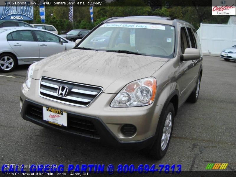 Sahara Sand Metallic / Ivory 2006 Honda CR-V SE 4WD