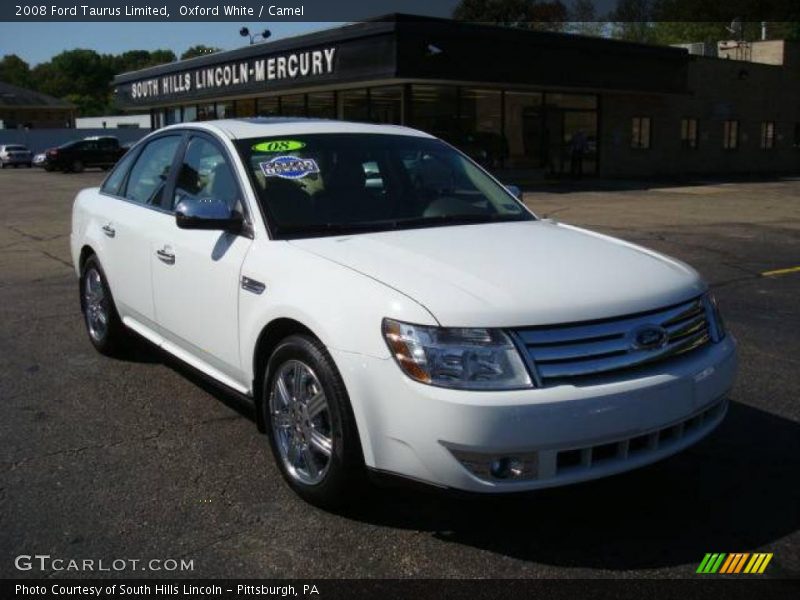 Oxford White / Camel 2008 Ford Taurus Limited