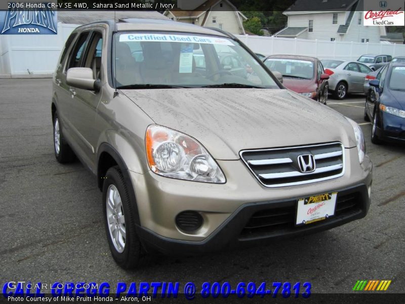 Sahara Sand Metallic / Ivory 2006 Honda CR-V SE 4WD