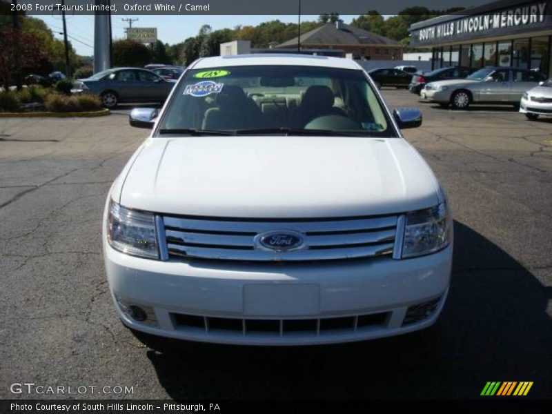 Oxford White / Camel 2008 Ford Taurus Limited